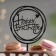 Topper "Happy Birthday", a circle with hearts, black gloss, give beautifully