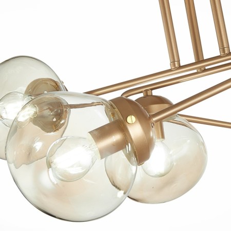 Ceiling EVOLUCE lamp. Sle155702-08. More. 8x40 watts, E14, 100x64x34 cm, golden color-8