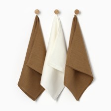 A set of towel cuisines. Ethel ivory 40x70-3pcs, 100% linen