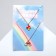 Set 2 pendants "lean" mushroom and rainbow, colored in gold, 40 cm