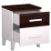 Cleat cabinet "Norwood 41", 452 × 379 × 588 mm, white color / chocolate nut