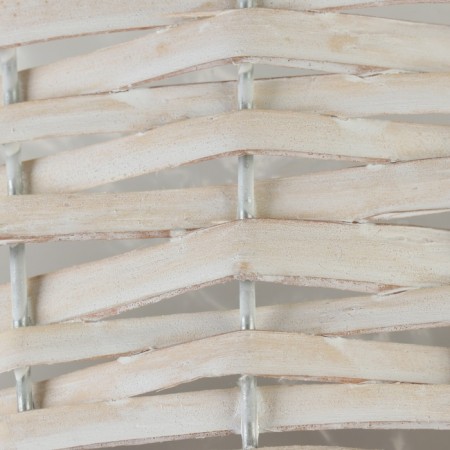 A set of wicker baskets, D37x16/43 cm, D29x14/39 cm, d21x12/34 cm, 3 pcs, white, willow-5