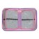 Penal 3 sections, tab inside, 140 x 210 x 40 mm, fabric, calligrata top block "butterflies"