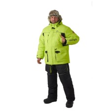 Winter costume for fishing Grayling Seliger, size 60-62, height 182-188 cm, color lime-black