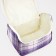Lightning cosmetic bag, gray/purple color