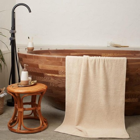 Trick Ethel Organic Beige 70x130 cm, 100% cotton, 420g/m2-5