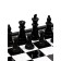 Magnetic chess 26 x 26 cm, King H-4.6 cm, d-1.9 cm, plastic board and figures