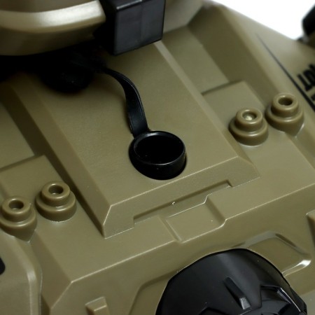 The radio -controlled “fighter” tank works on the battery, shoots hydrogel bullets, green color-4