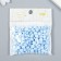 Beads for creativity plastic "English letters" Blue set 20 grams 0.4x0.7x0.7 cm