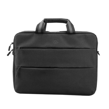 Business bag, lightning department, 2 outer pockets, black color