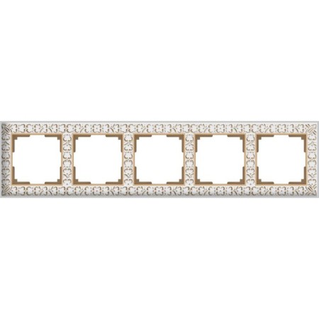 Frame for 5 posts WL07-FRAME-05, color white gold
