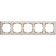 Frame for 5 posts WL07-FRAME-05, color white gold