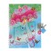 Notebook Gift Book on the lock, A6+, 50 sheets, line, "Umbrella", mix