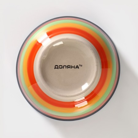 MIK CERMICAL DOLE "India", 300 ml, d = 11 cm, color orange color-3