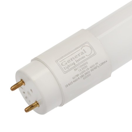 LED LED General GLT8F, T8, G13, 18 W, 230 V, 4000 K, 1600 lm, 1200 mm-1
