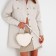 Bag Cross-Bodi with a zipper, white color