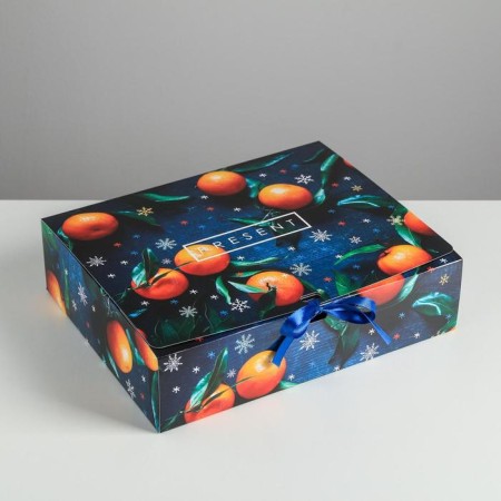 Folding Gift Box "Tales", 31 x 24.5 x 9 cm, New Year