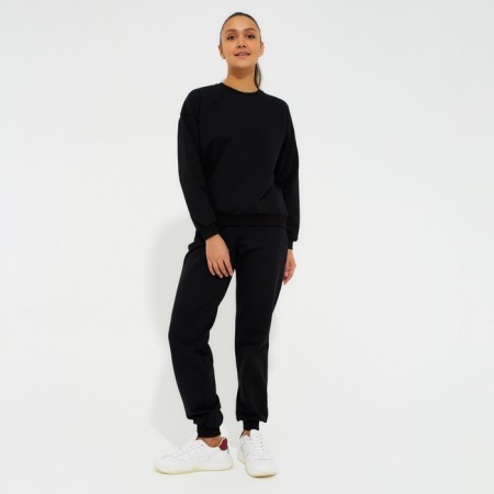 Women's costume (sweatshirt, trousers) minku: Casual Collection Black color, size 50-5