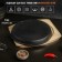 Cast -iron pan on the wooden stand Magma "Circle", 25 × 3 cm, black color