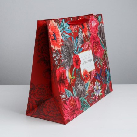 Gift package laminated, packaging, "Fortunately", XL 49 x 40 x 19 cm-2