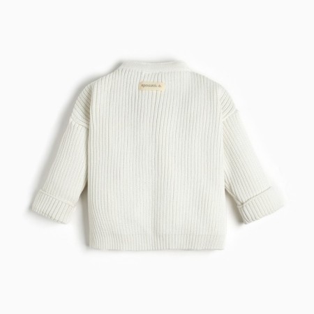 Cardigan Knitted baby I, r.80-86, milk-3