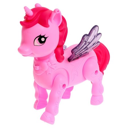 Musical toy "Miracle Ice Cream: Unicorn" walks, sound, light, with accessories-1