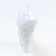 Figure candle "Male torso", 10 cm, white