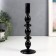 Glass of glass for 1 candle "Marna" black 26.5x9x9 cm