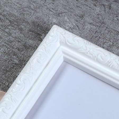 Double photo frame on braid L-2 15x21 cm white (plastic screen)-2