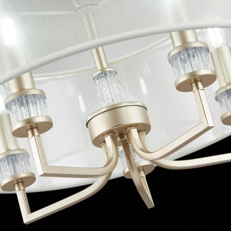 Suspended EVOLUCE lamp. Sle107513-05. Manila. 5x40 watts, E14, 50x50x70 cm, golden color-6