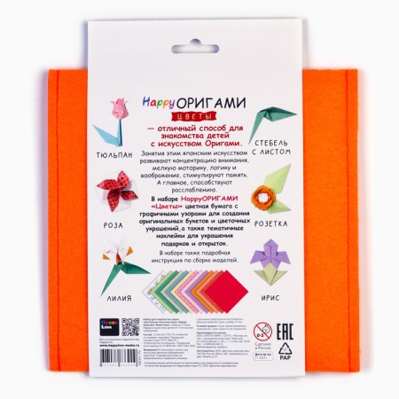 Origami set for creativity "Flowers"-2