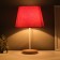 Lumber of the desktop "severity" 1x40W E27 burgundy 22.5x22.5x41.5cm