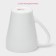 Mug of the share "grace", 350 ml, glass ceramics, white color