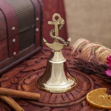 Колокол "Якорь" латунь 12х7х7 см