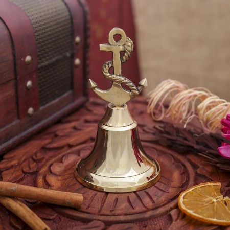 Bell "anchor" brass 12x7x7 cm