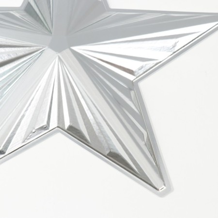 Figure "Star with faces" Small silver, half, 33.3x31.5 cm-2