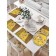 Set of napkins for setting the table "Gustav Klimt Kiss", rectangular, size 32x46 cm, 4 pcs
