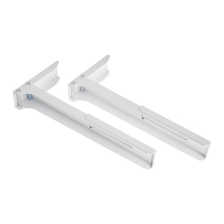 SL-02 bracket, for a microwave oven, adjustable, up to 40 kg, 313-413 mm, metallic, white-2