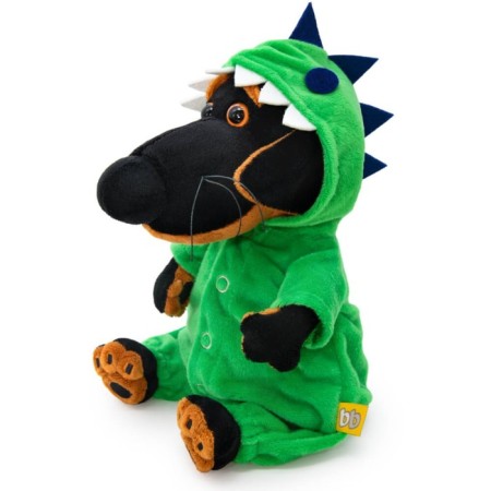 Soft toy "Baby Baby. Dinosaurus ", in overalls, 19 cm-1