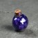 Garland “thread” 1.6 m with nozzles “Blue Balls”, IP20, silver thread, 15 LED, white glow, AAX2