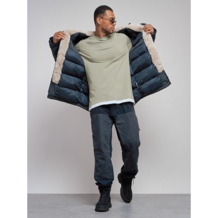 Winter male park, size 54, dark gray color-10