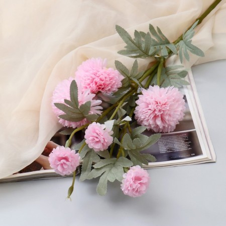 Artificial flowers "Chinese Balun" 77 cm, pink