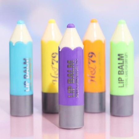 Lip balm is colorless, a mix of flowers and aromas