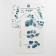 A set of bathroom mats Ethel Eucalypt 2 pcs, 80x50 cm, 50x40 cm, velor