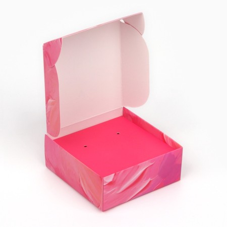 Box for jewelry "Fuchsia", 7.5 x 7.5 x 3 cm-3
