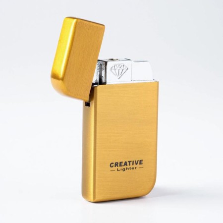 Gas lighter "Classic", 3 x 6 cm, gold-1