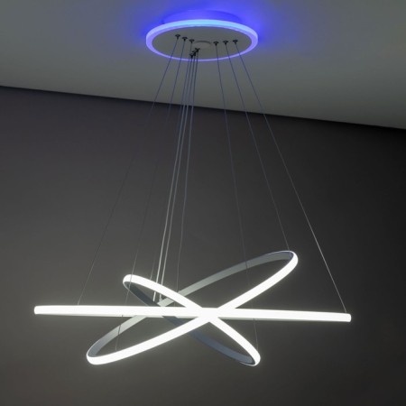 Suspended Citilux “Neon Smart” CL731A090E 80x80x40 cm, 3x36.7W, LED, white color-9