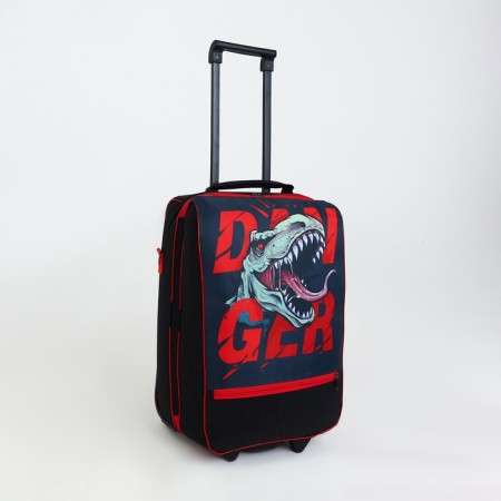 Small 16 suitcase, a lightning department, an outer pocket, black color-1