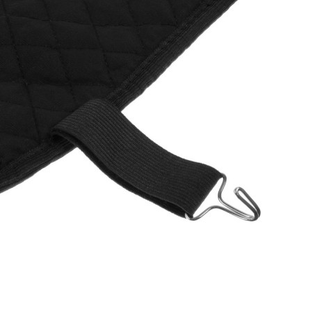 Kitting in the front seat, natural wool, short pile, black-5