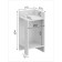 Cabinet, 270 × 286 × 604 mm, color milk